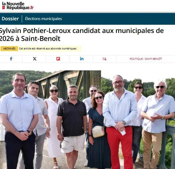 Aperçu article de presse La Nouvelle République